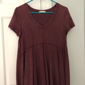 Altar’d State V-Neck Top w/ Crochet Detailing